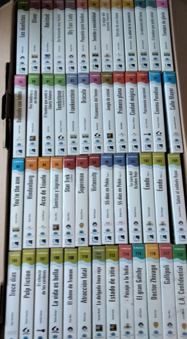 Colección películas  en VHS del mundo