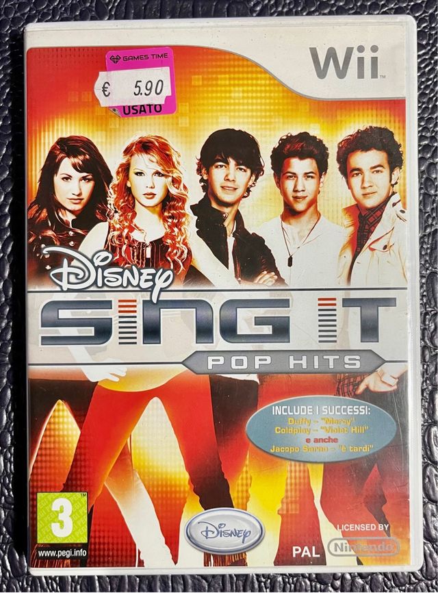Giovo Nintendo Wii - Disney SING IT pop hits