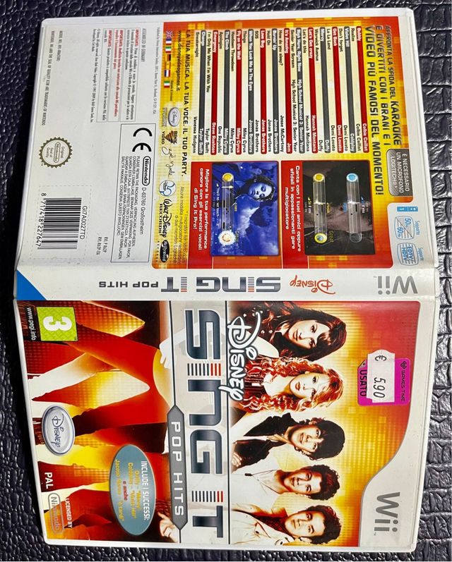 Giovo Nintendo Wii - Disney SING IT pop hits