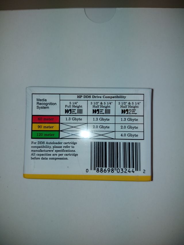 DDS-1 90 data cartridge varias. Nuevas y usadas