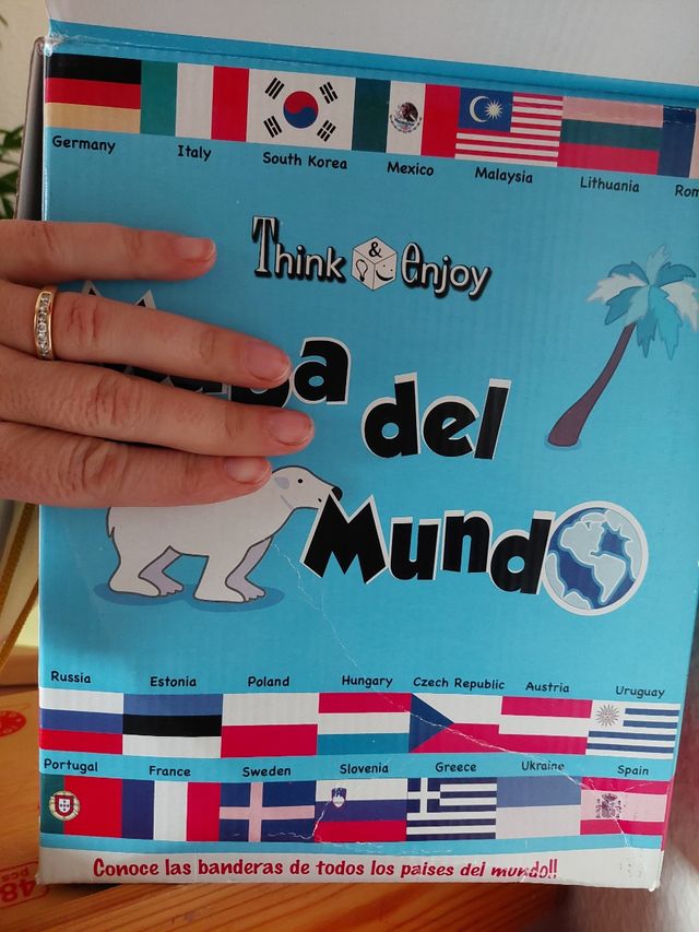 Puzzle GRANDE piezas blandas GIGANTES mapamundi