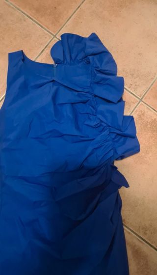 abito bellissimo blu tg S lungo sopra ginocchio