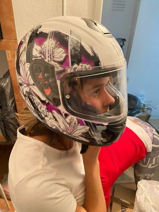 casco moto mujer integral