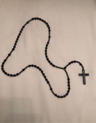 Collar negro talla hombre