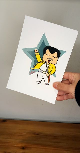 Lámina Freddie Mercury