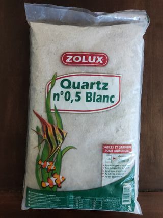 Sustrato Acuario Cuarzo fino Zolux 3L 5Kg.