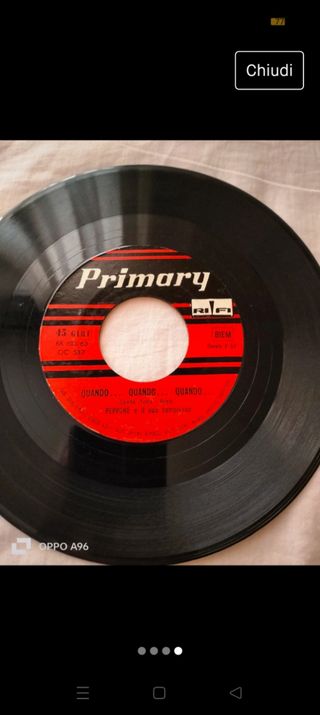 Disco 45 giri vintage anni 60.