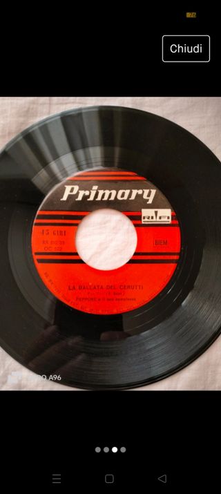 Disco 45 giri vintage anni 60