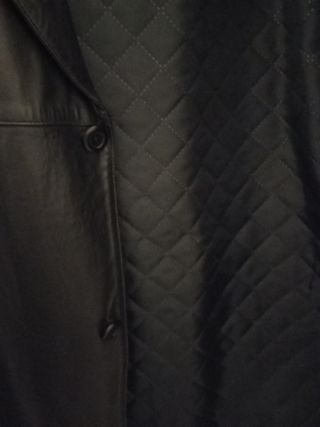 Chaqueta hombre negra de piel