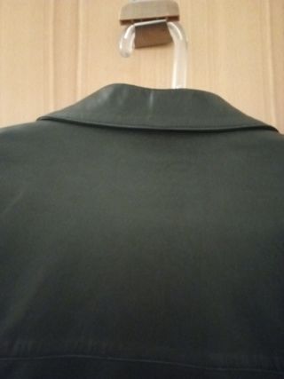 Chaqueta hombre negra de piel