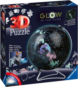 3D Puzzle Globo Estrellas Glow in the dark 180 pie