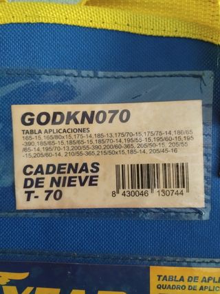 Cadenas nieve GOODYEAR NUEVAS