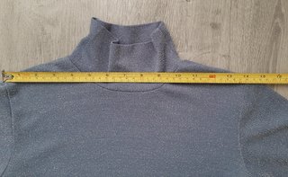 Jersey mujer elástico con brillo plata