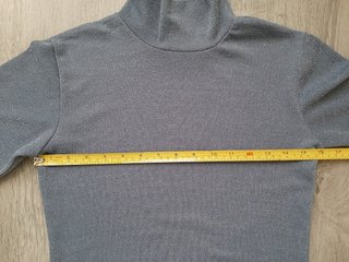 Jersey mujer elástico con brillo plata