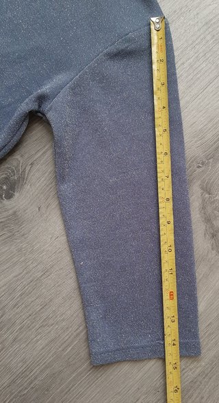 Jersey mujer elástico con brillo plata