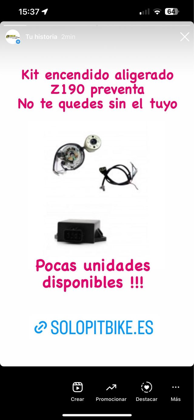 KIT ENCENDIDO Z190 ALIGERADO