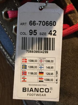 Botas Piel Bianco 42 Norway