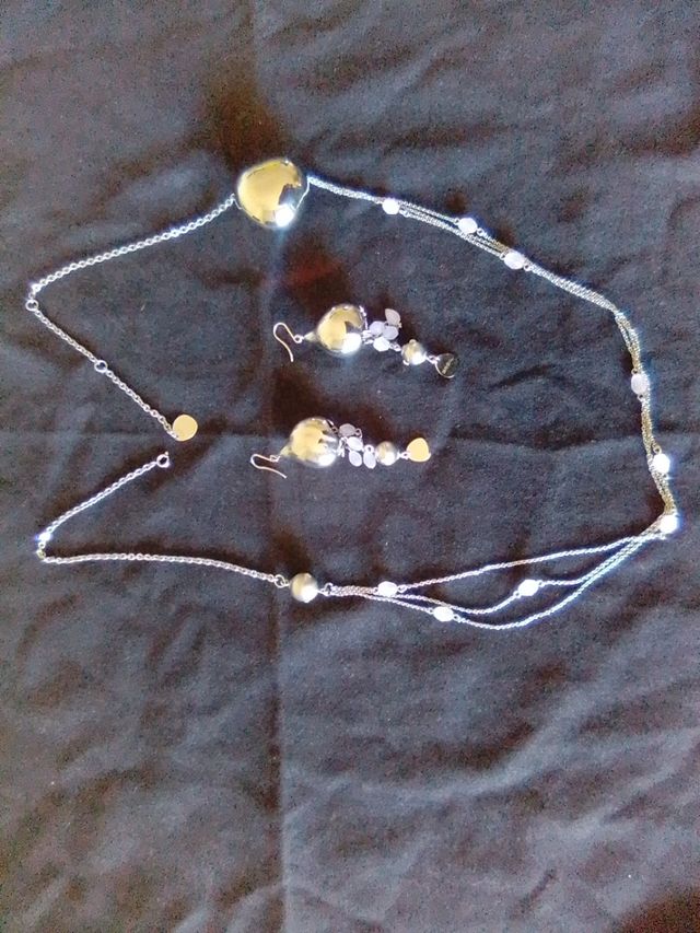 Collana lunga con orecchini Breil