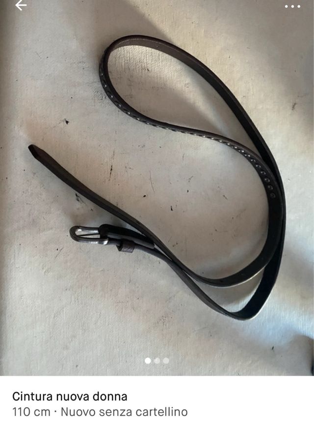 Cintura donna similpelle marrone nuova