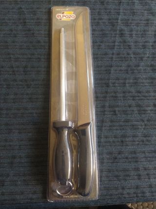 Cuchillo jamonero con afilador