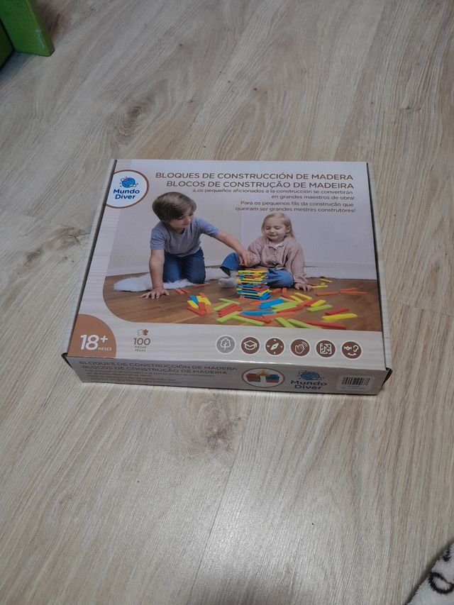 Bloques de construcción de madera, 100 