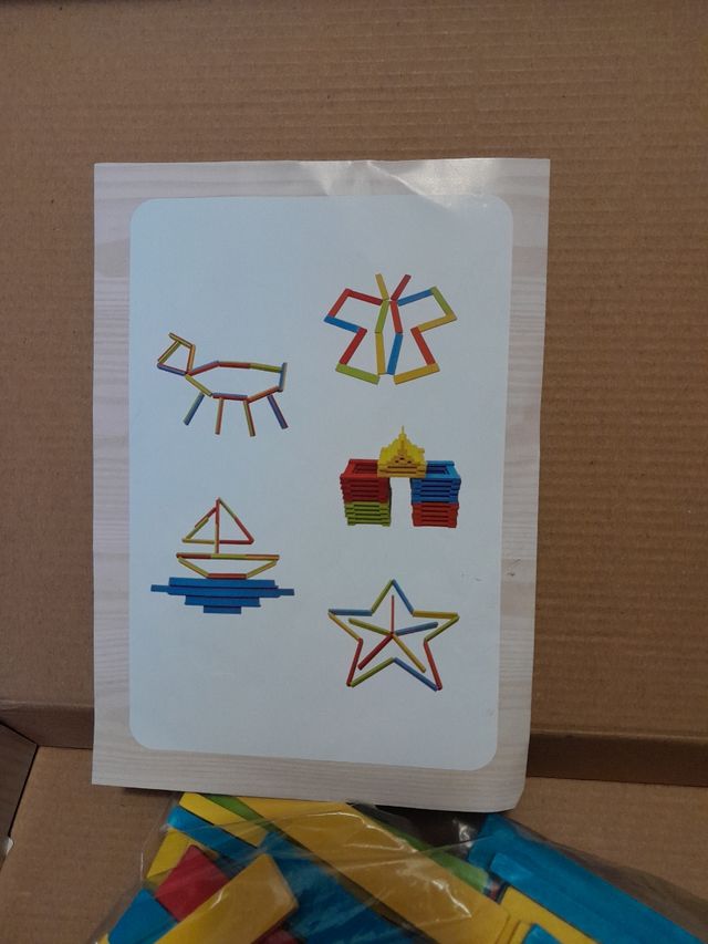 Bloques de construcción de madera, 100 