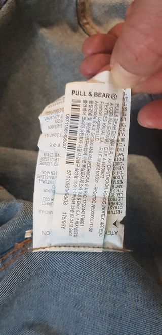 Chaqueta Tejana Unisex Pull&Bear