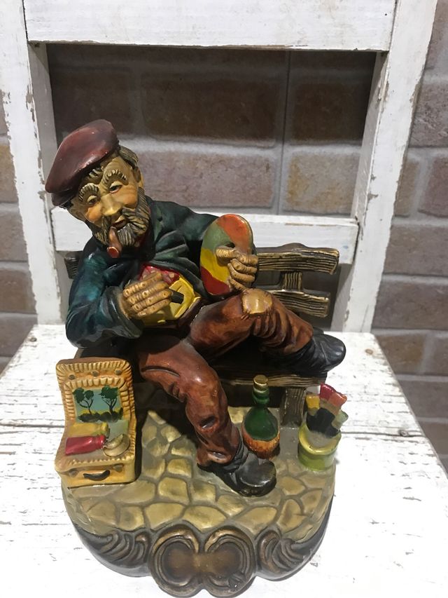 Antigua figura de escayola