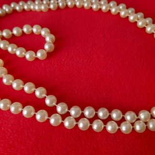 Collar Largo Perla blanca