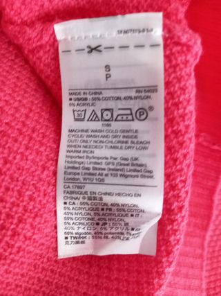 Jersey rosa/fucsia GAP
