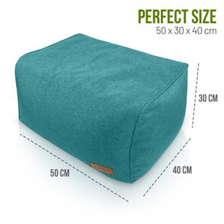 Puff salon con reposapiés - Puf gigante gamer XXL