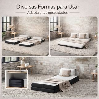 Puff Cama Plegable XXL | Sillón de Pana Premium