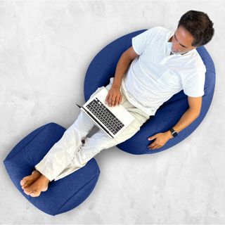 Puff salon con reposapiés - Puf gigante gamer XXL