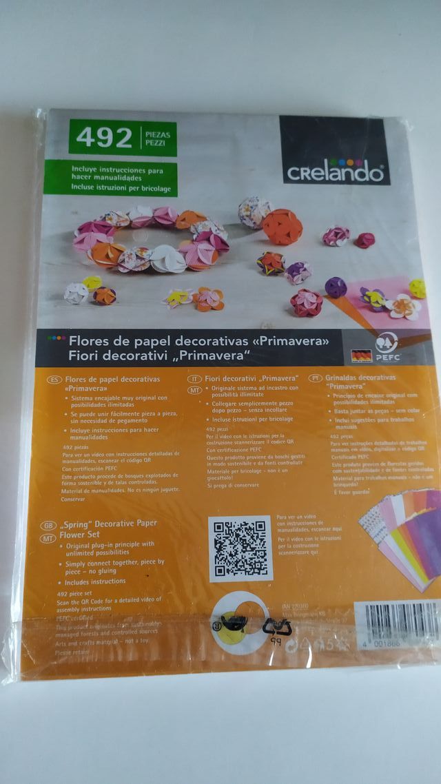 set de papel decorativas primavera