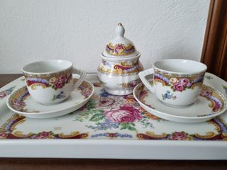 Set tazzine e vassoio Limoges Depos