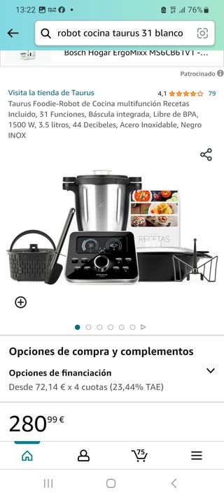 Robot cocina taurus 31 funciones NUEVO PRECINTADO 