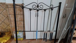 Cabecero forja negra