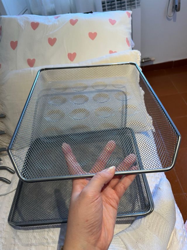 Bandejas sobremesa metálicas