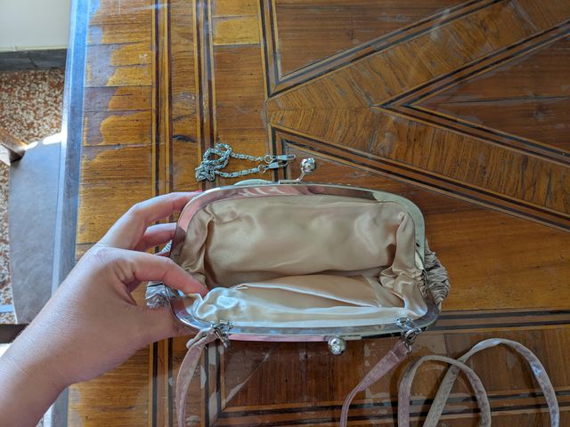 Pochette Clutch Beige con Fiore – Cerimonia/Party