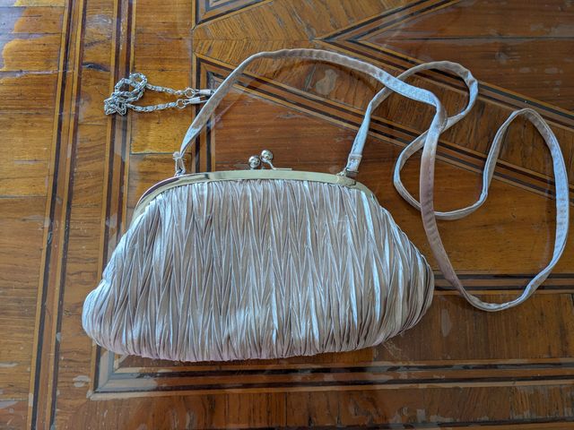 Pochette Clutch Beige con Fiore – Cerimonia/Party