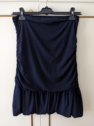 Gonna Blu Navy Elasticizzata 44-46 Stretch Bologna