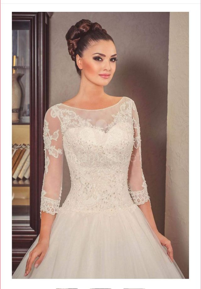 Abito da sposa principessa taglia 46 IT pizzo