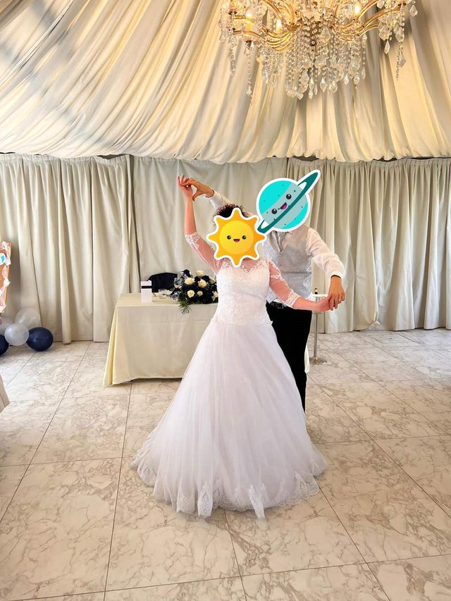 Abito da sposa principessa taglia 46 IT pizzo