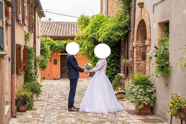 Abito da sposa principessa taglia 46 IT pizzo