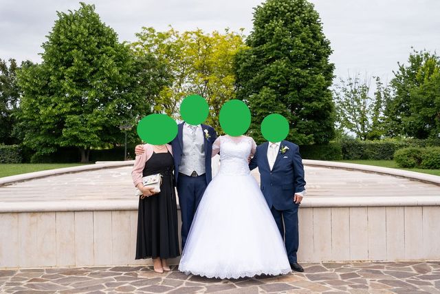 Abito da sposa principessa taglia 46 IT pizzo