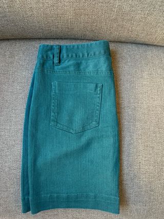 Falda verde vaquera