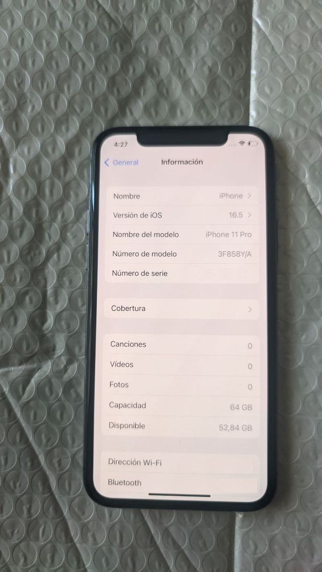 iPhone 11 Pro 64gb Gris Espacial