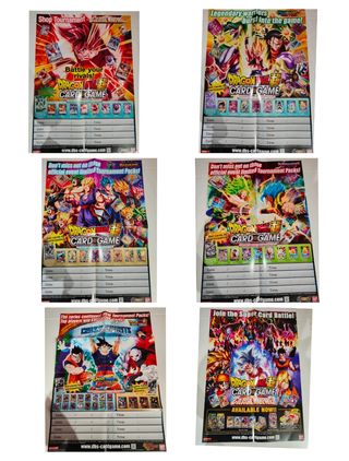 Lote posters promo dragón ball super