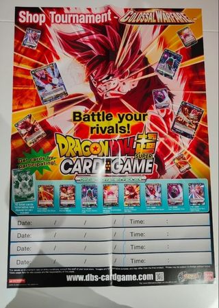 Lote posters promo dragón ball super