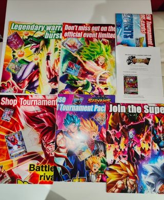 Lote posters promo dragón ball super